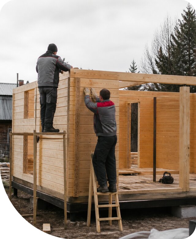Строительство построек из бруса под ключ в Крымске недорого