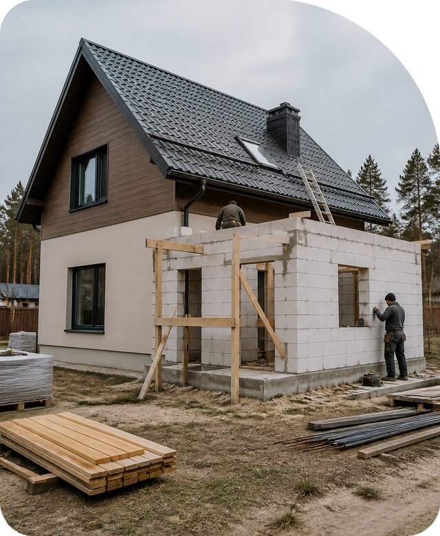 Пристройка ванной комнаты в Крымске по цене от 466335 р. | РадиДОМА-Крм